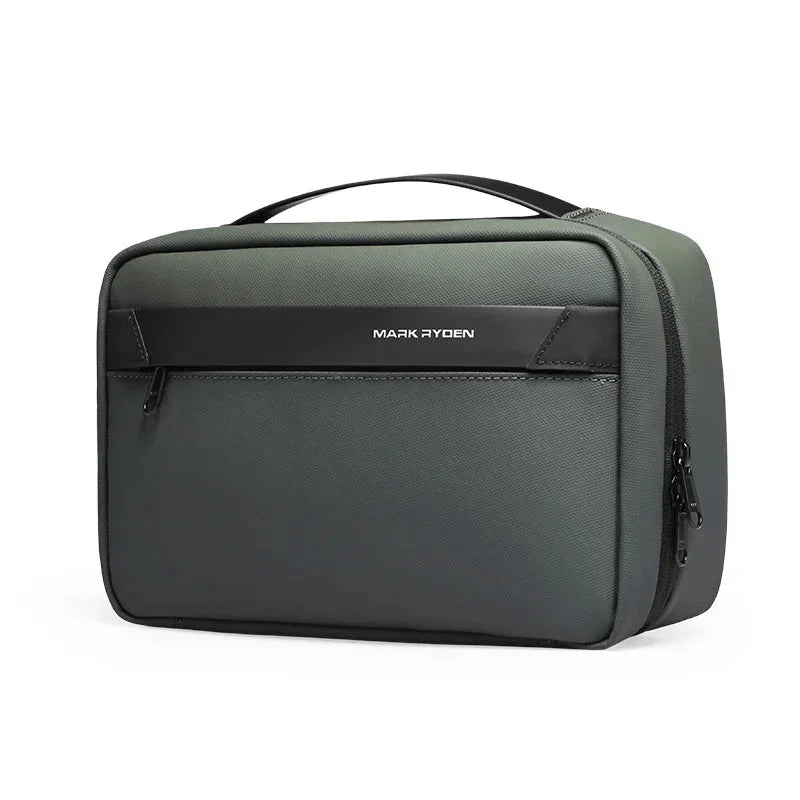 Men’s Hanging Toiletry Bag - Multi-Compartment Travel Bag - Olive
