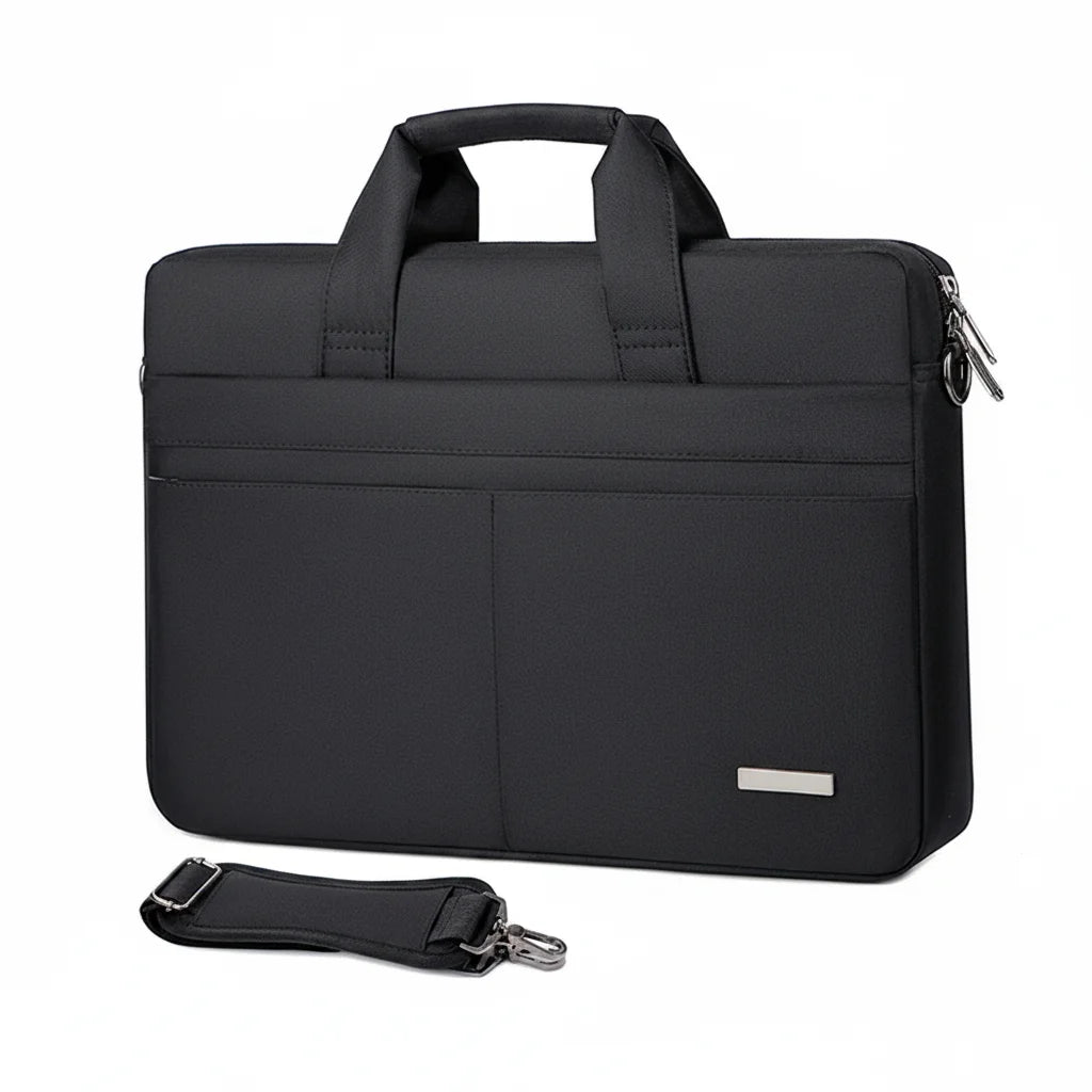 Men’s Laptop Briefcase - 17 Inch Multi-Pocket Shoulder Bag