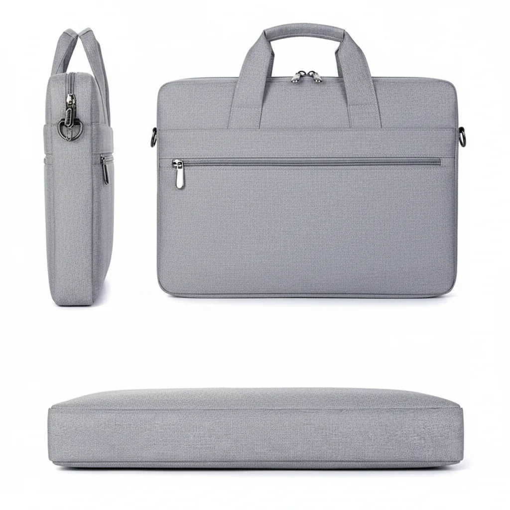Men’s Laptop Briefcase - 17 Inch Multi-Pocket Shoulder Bag
