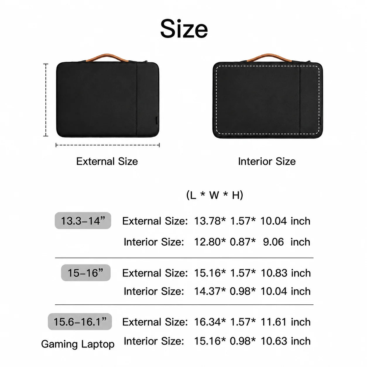 Men’s Laptop Sleeve - Padded Case with Quilted Handle