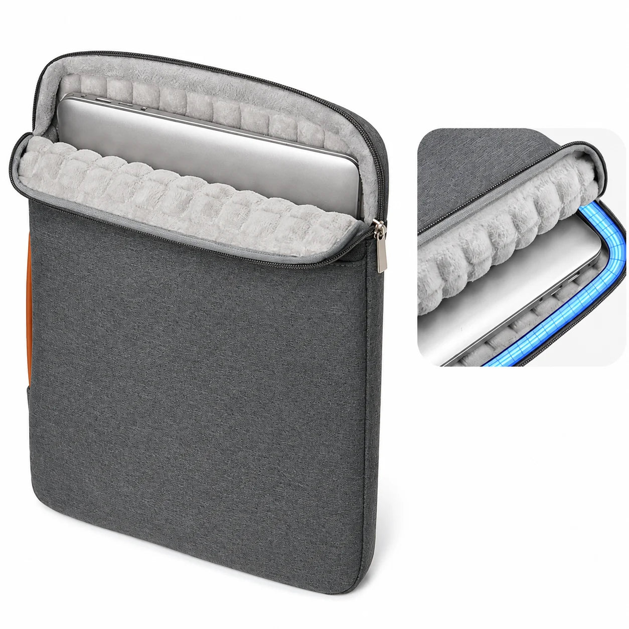 Men’s Laptop Sleeve - Padded Case with Quilted Handle