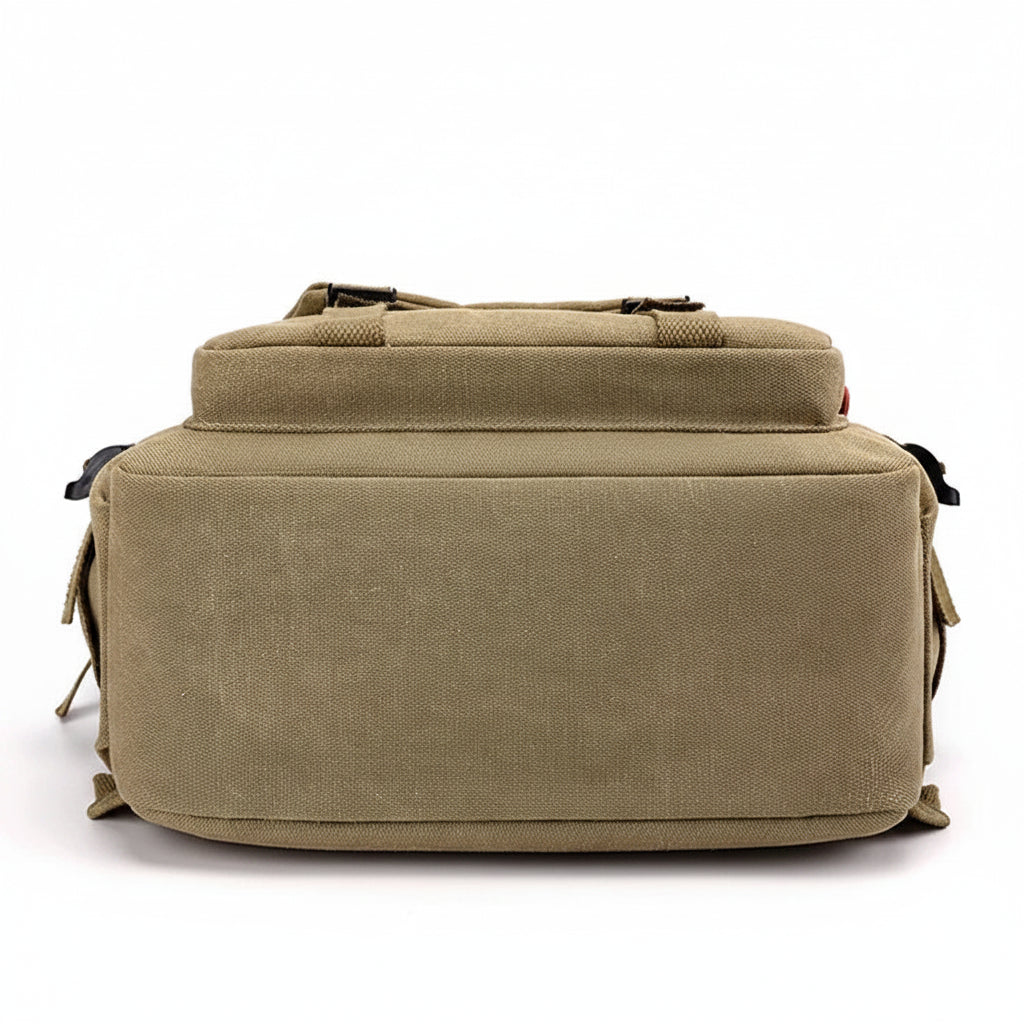 Men’s Canvas Backpack - Side Pocket 18L Daypack