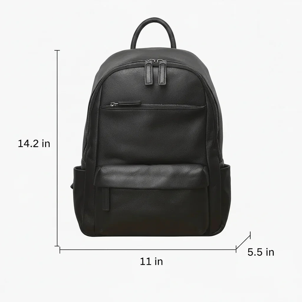 Men’s Leather Backpack - 13’’ Laptop Commuter Bag