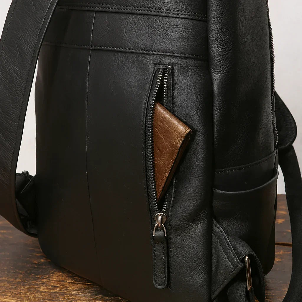 Men’s Leather Backpack - 13’’ Laptop Commuter Bag