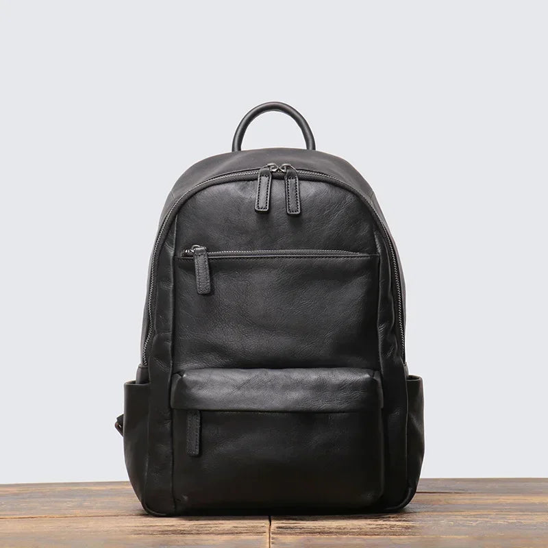 Men’s Leather Backpack - 13’’ Laptop Commuter Bag