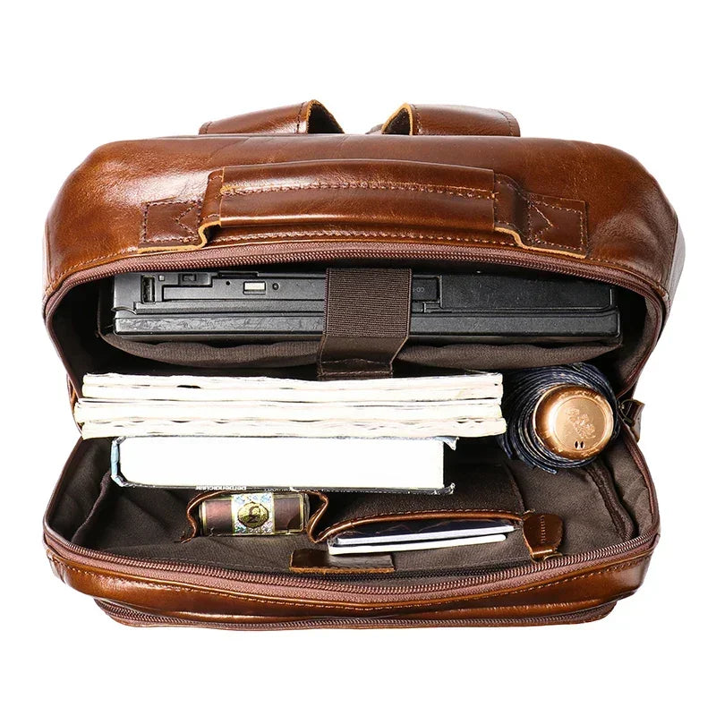 Men’s Leather Backpack – 15 Inch Work & Daily Carry Pack
