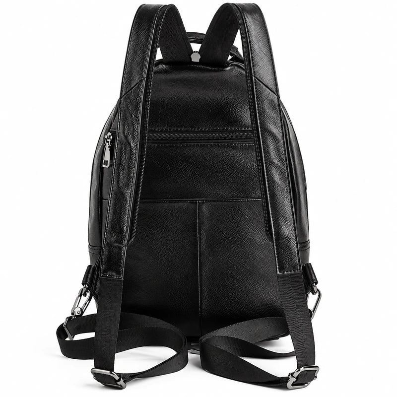 Men’s Leather Backpack – Compact Elegant Everyday Backpack
