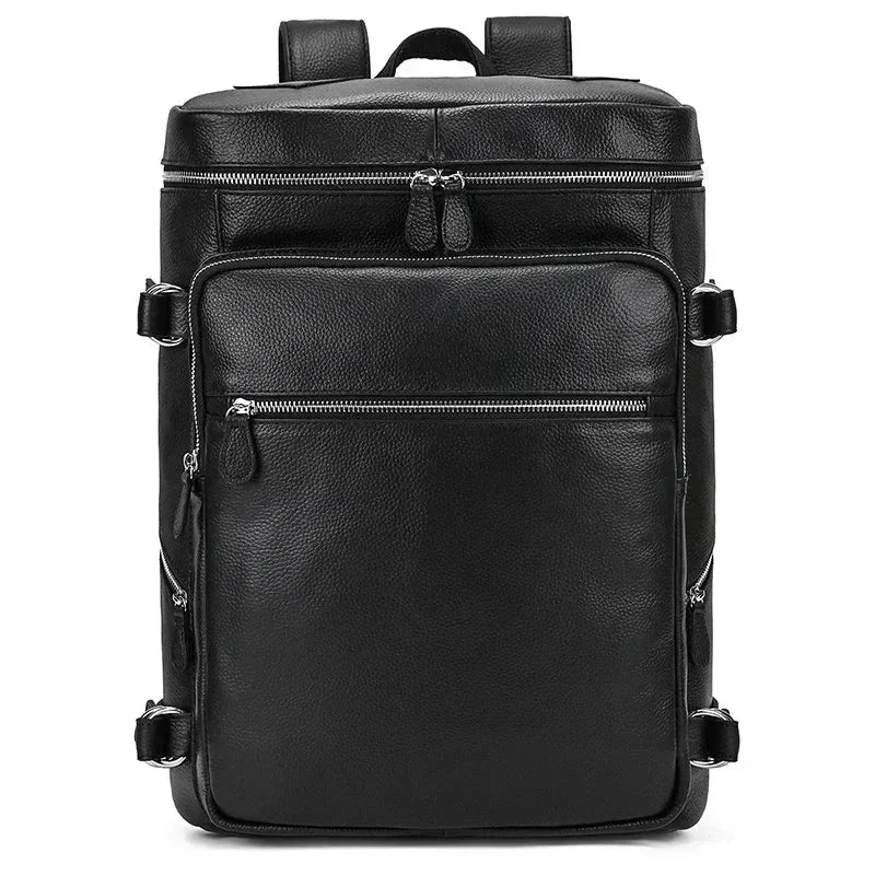 Men’s Leather Backpack - Cylinder Rucksack