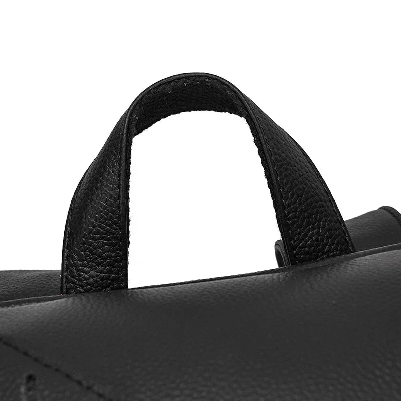 Men’s Leather Backpack - Cylinder Rucksack