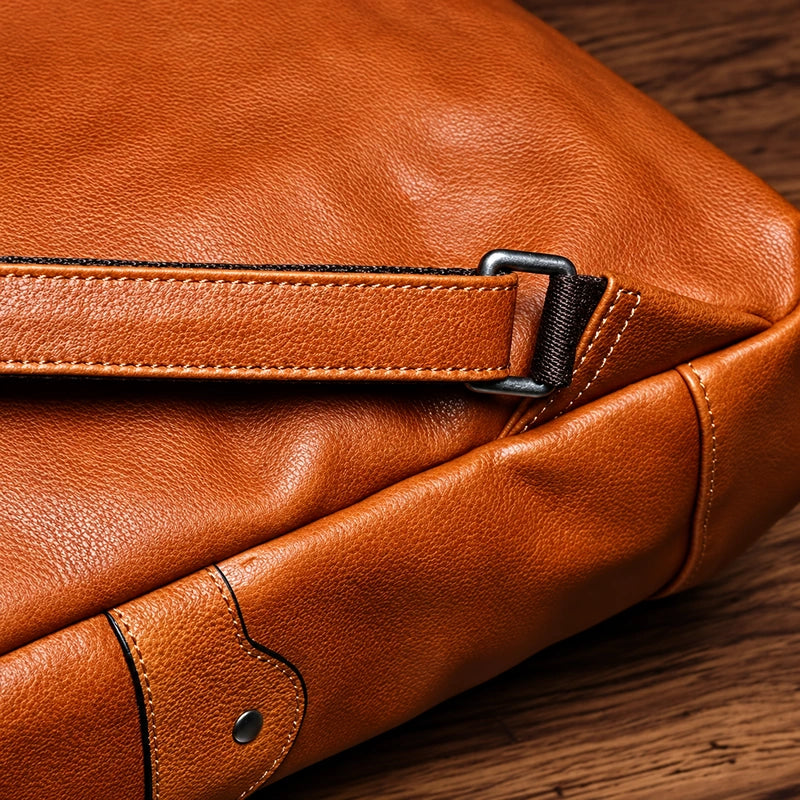 Men’s Leather Work Backpack – 15.6’’ Laptop Carry