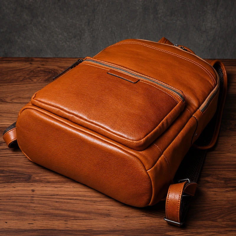 Men’s Leather Work Backpack – 15.6’’ Laptop Carry