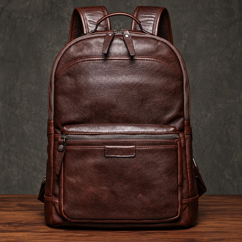 Men’s Leather Work Backpack – 15.6’’ Laptop Carry