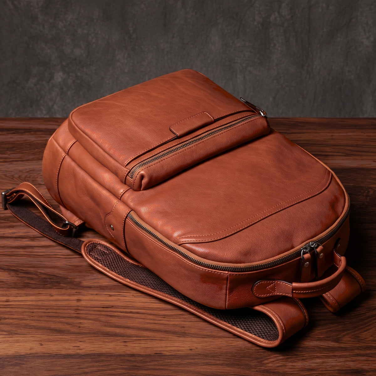Men’s Leather Work Backpack – 15.6’’ Laptop Carry