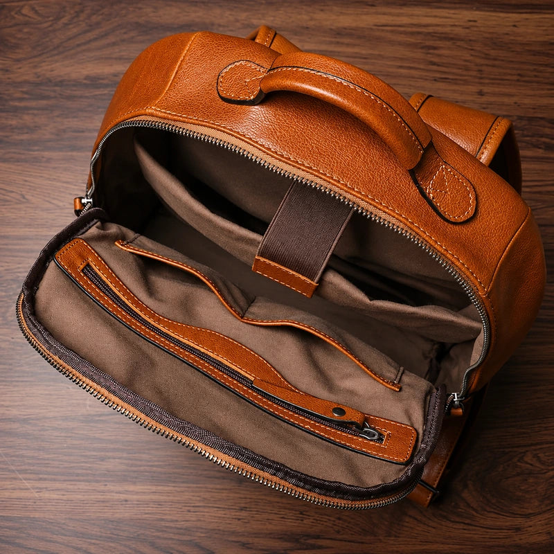 Men’s Leather Work Backpack – 15.6’’ Laptop Carry