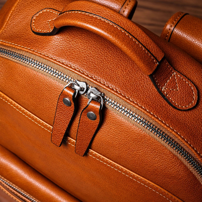 Men’s Leather Work Backpack – 15.6’’ Laptop Carry