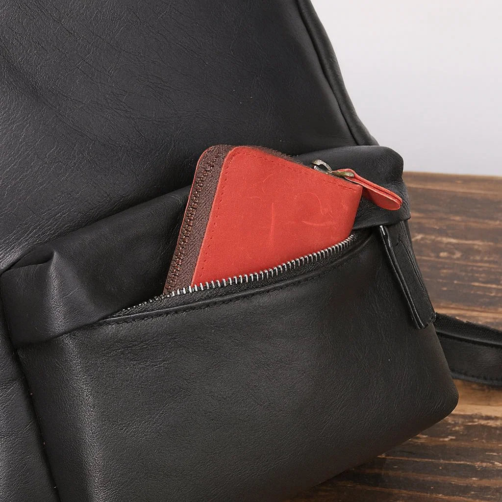 Men’s Leather Backpack - 13’’ Laptop Commuter Bag