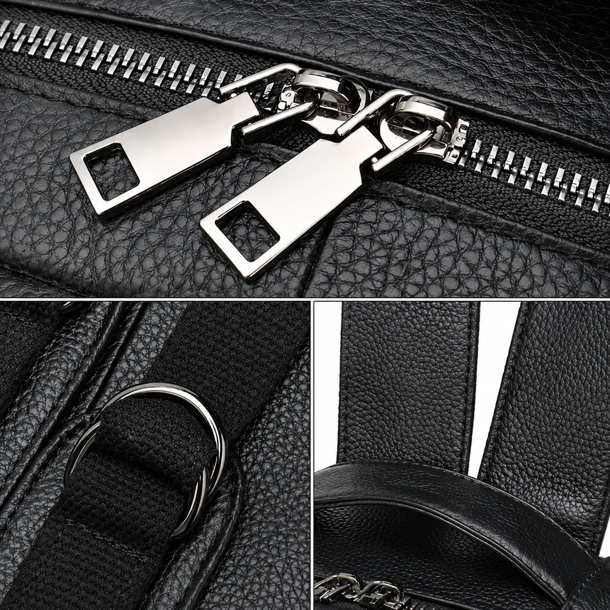 Men’s Leather Backpack - Top Handle Business Bag