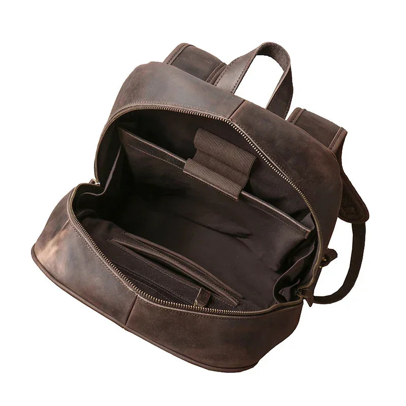 Men’s Leather Backpack – Vintage Crazy Horse 15.6’’ Laptop Bag