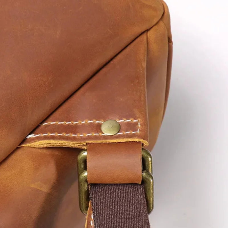 Men’s Leather Backpack – Vintage Crazy Horse 15.6’’ Laptop Bag