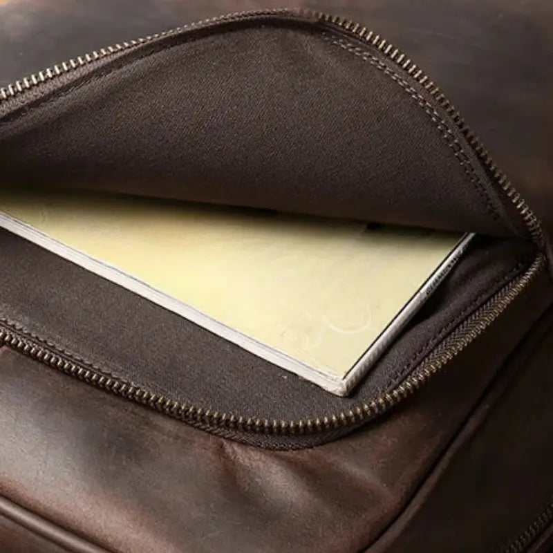 Men’s Leather Backpack – Vintage Crazy Horse 15.6’’ Laptop Bag