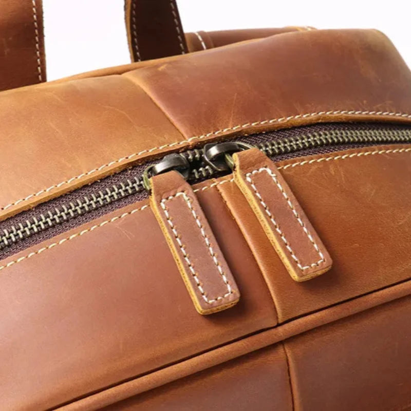 Men’s Leather Backpack – Vintage Crazy Horse 15.6’’ Laptop Bag