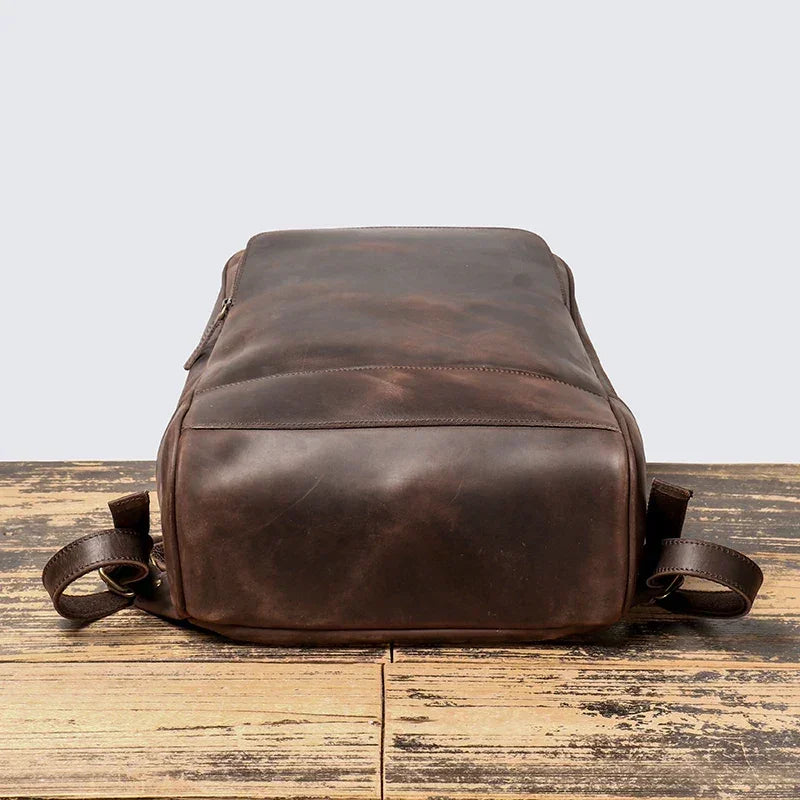 Men’s Leather Backpack – Vintage Crazy Horse 15.6’’ Laptop Bag
