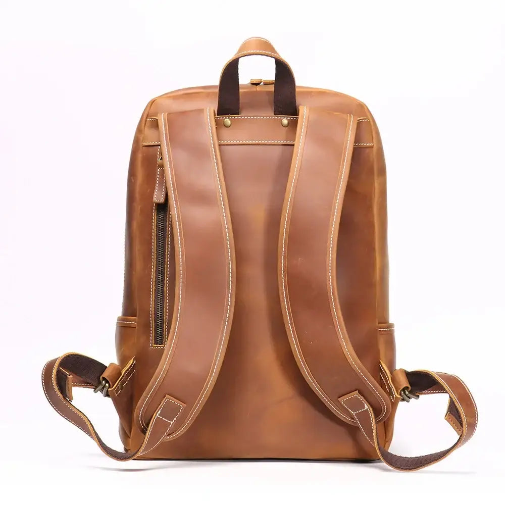 Men’s Leather Backpack – Vintage Crazy Horse 15.6’’ Laptop Bag