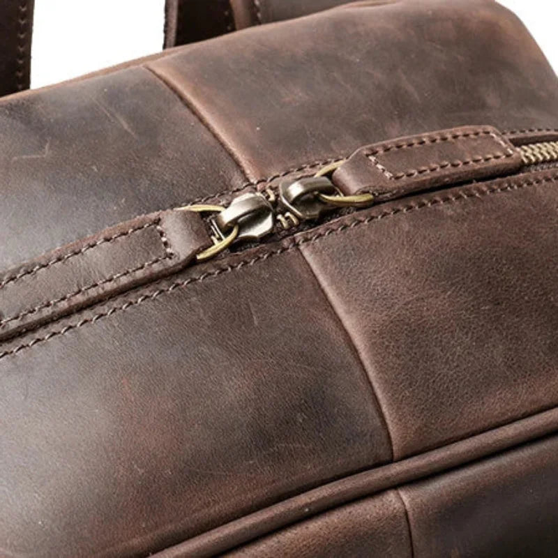 Men’s Leather Backpack – Vintage Crazy Horse 15.6’’ Laptop Bag
