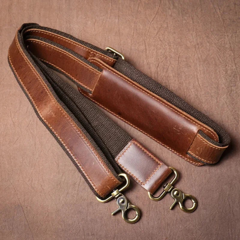 Men’s Leather Briefcase - 15’’ Laptop Flap Work Bag
