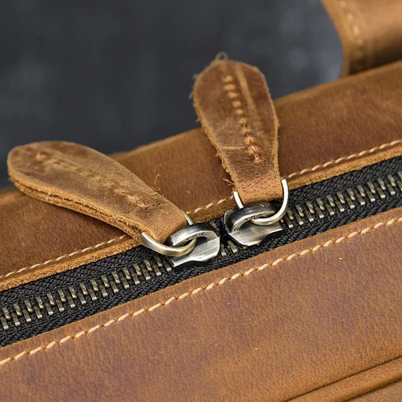 Men’s Leather Briefcase – Structured 15’’ Work Bag