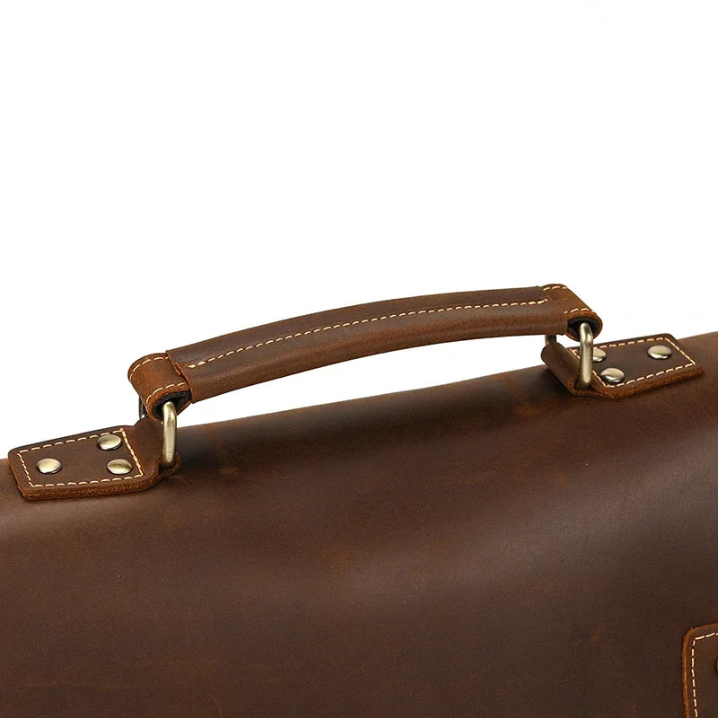 Men’s Leather Briefcase – Structured Business Bag for Professionals