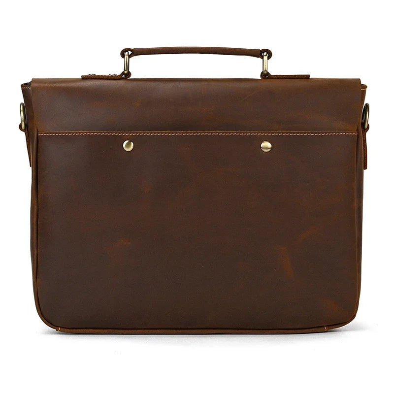 Men’s Leather Briefcase – Structured Business Bag for Professionals