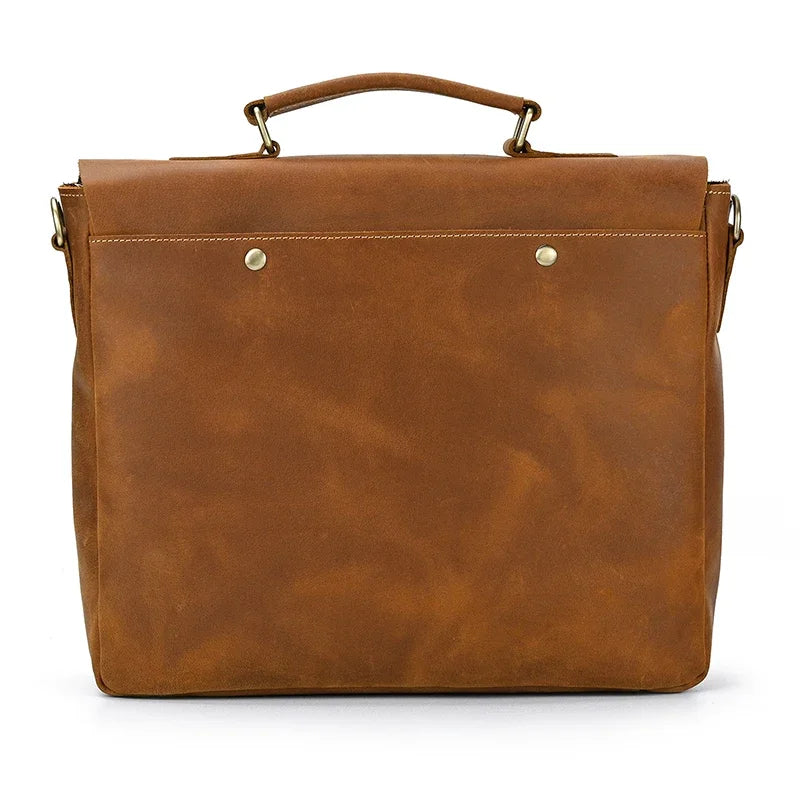 Men’s Leather Briefcase – Structured Business Bag for Professionals