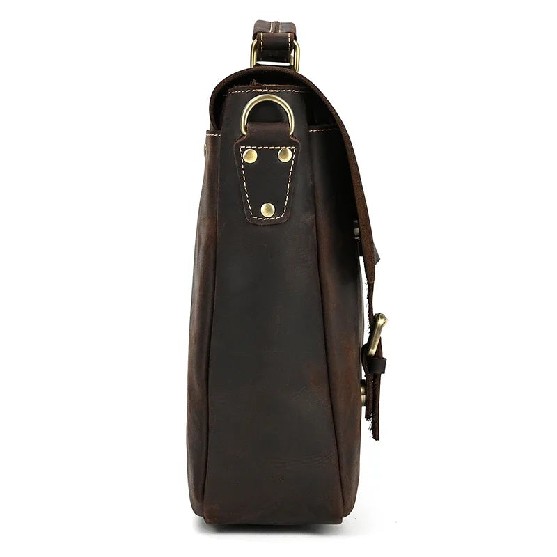 Men’s Leather Briefcase – Structured Business Bag for Professionals