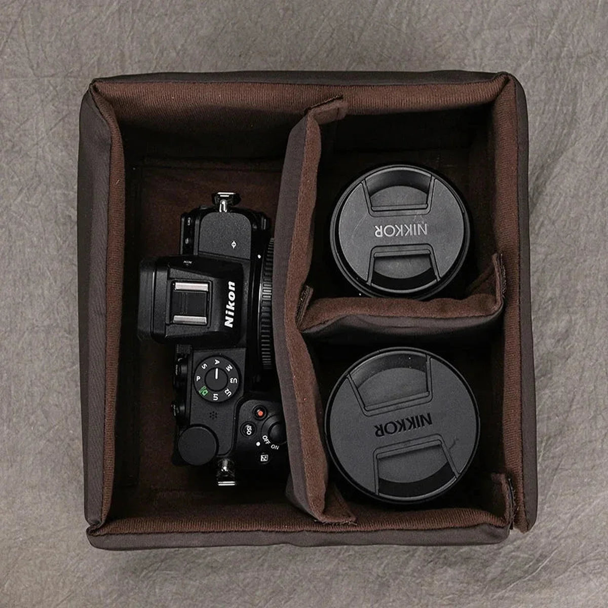 Men’s Leather Camera Backpack - Crazy Horse DSLR & Laptop Bag