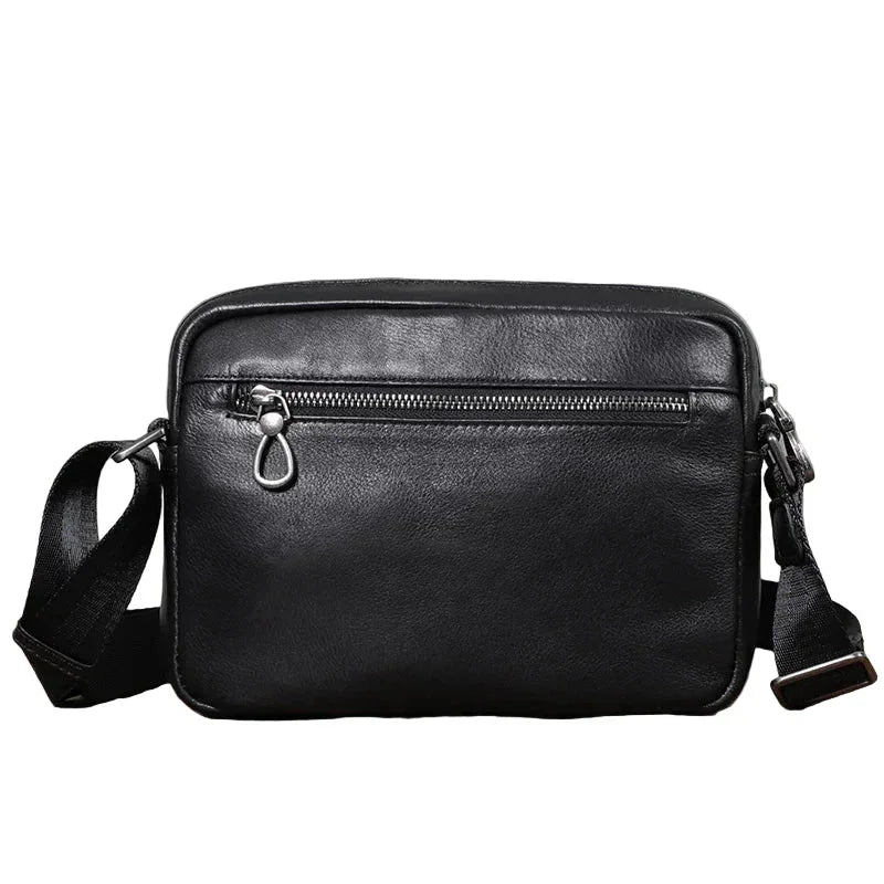 Men’s Leather Crossbody Bag - Compact Everyday Carry Bag