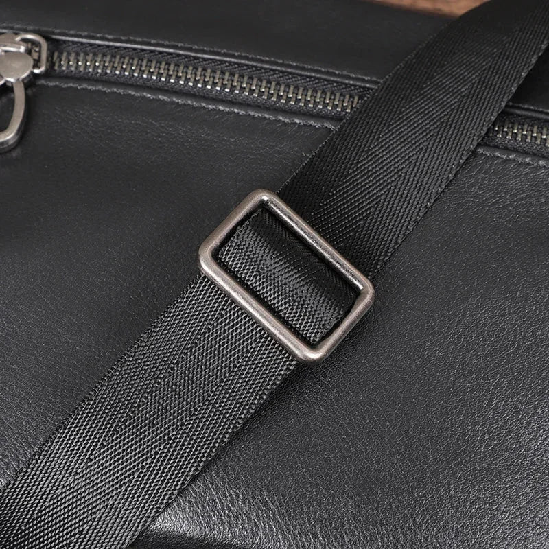 Men’s Leather Crossbody Bag - Compact Everyday Carry Bag