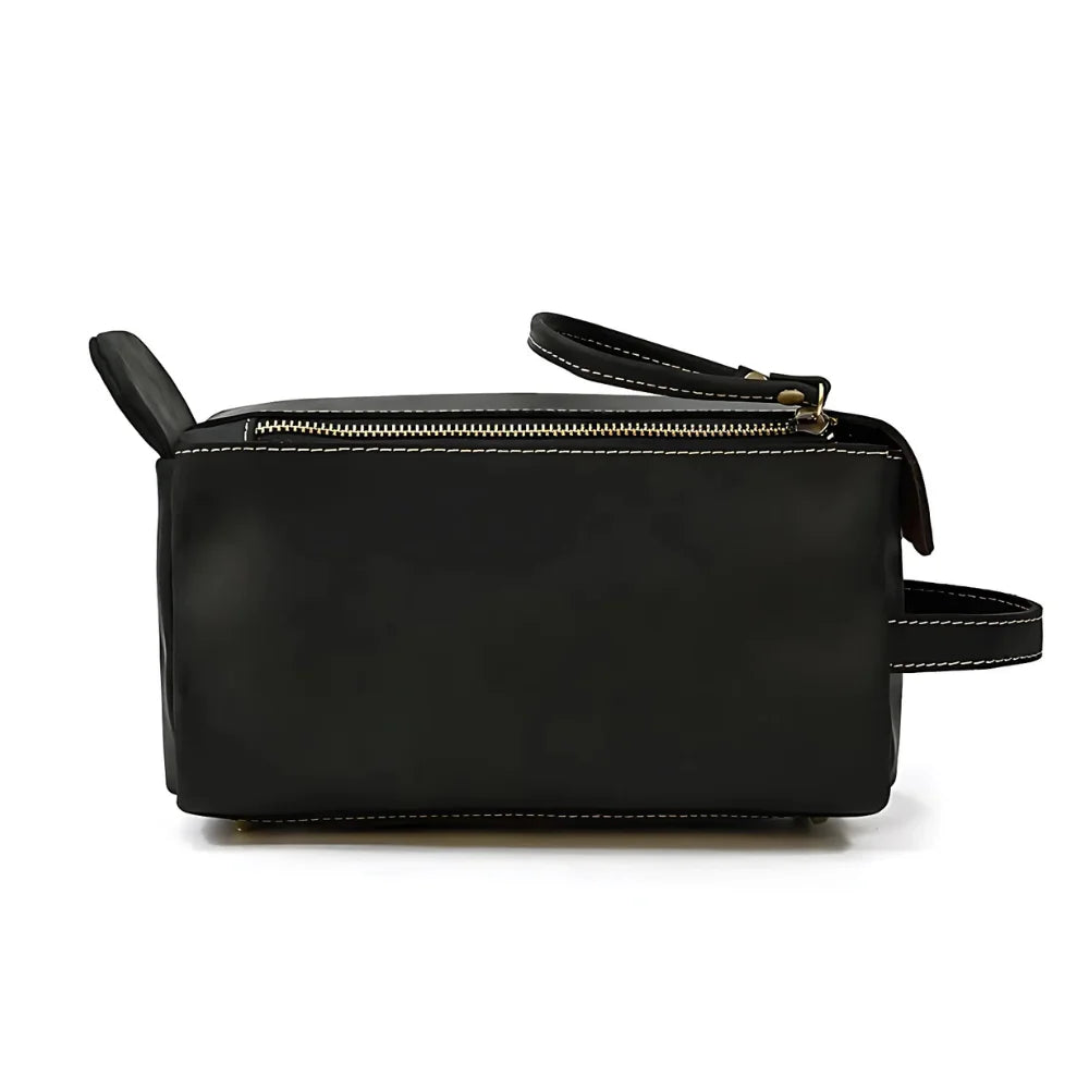 Men’s Leather Dopp Kit - Full-Grain Travel Toiletry Bag