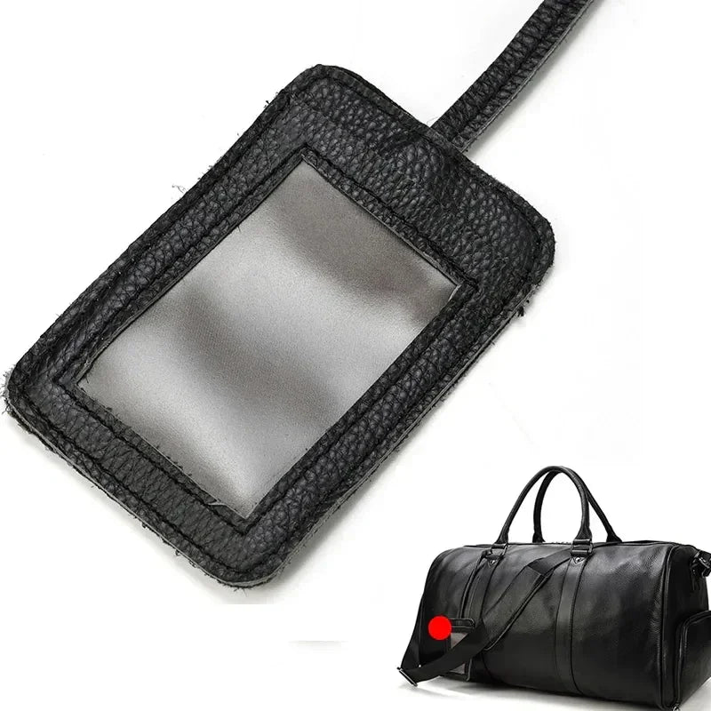Men’s Leather Duffle Bag – Large Capacity with Shoe Compartment