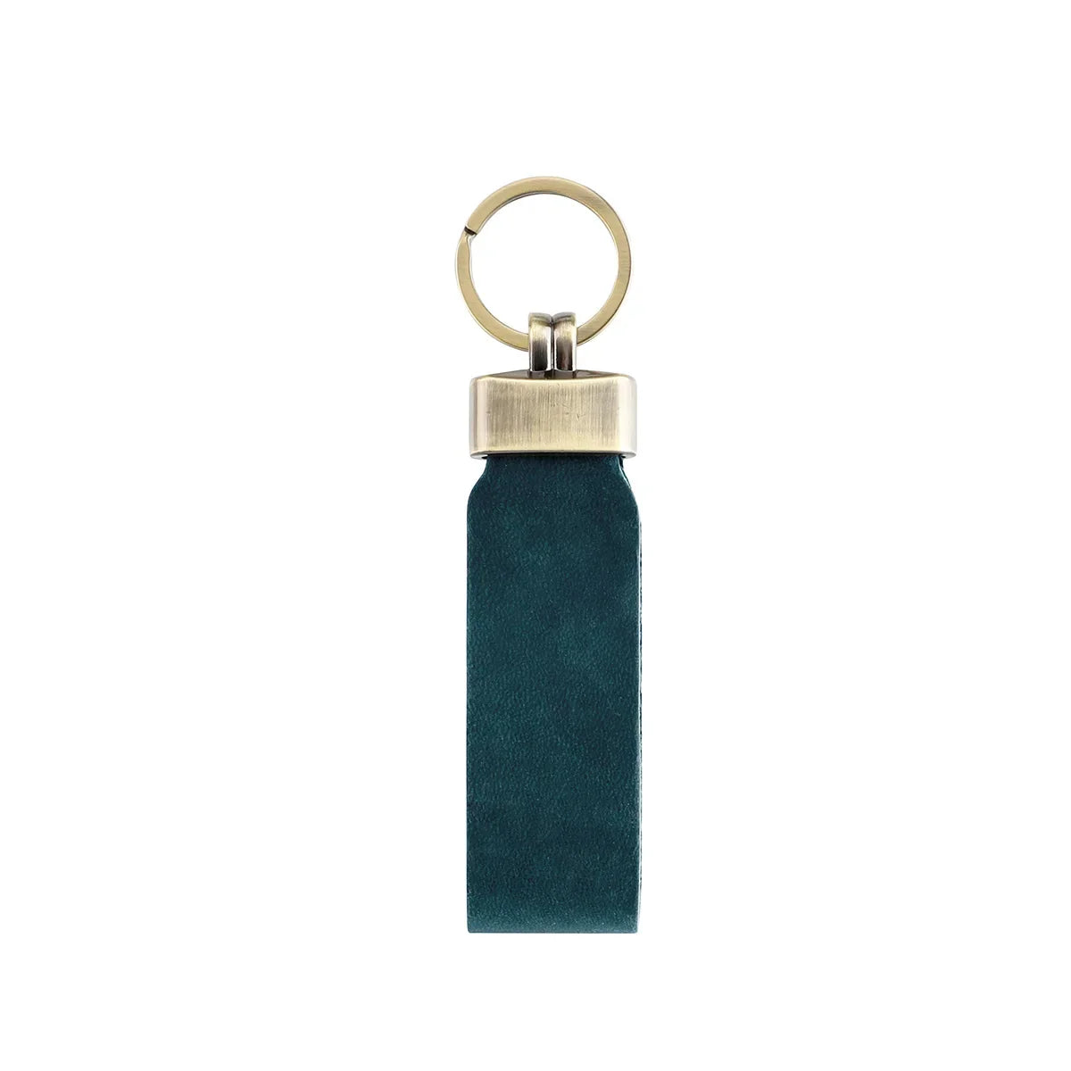 Men’s Leather Key Fob Holder - Swivel Clip Wristlet