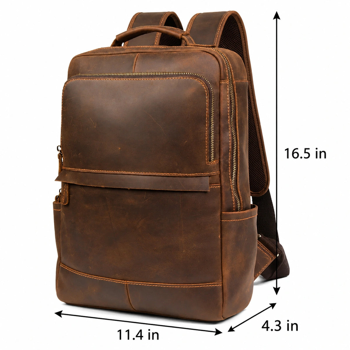 Men’s Leather Laptop Backpack – 15.6’’ Work Bag