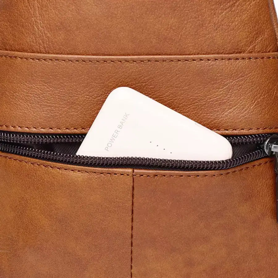 Men’s Leather Sling Bag – Compact Crossbody Everyday Carry