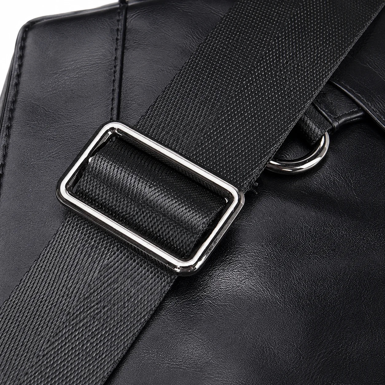 Men’s Leather Sling Bag - Tablet-Ready Chest Bag