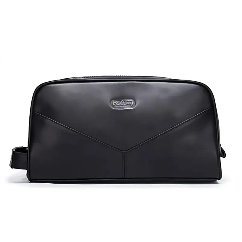 Men’s Leather Toiletry Bag – Vintage Travel Dopp Kit - Black