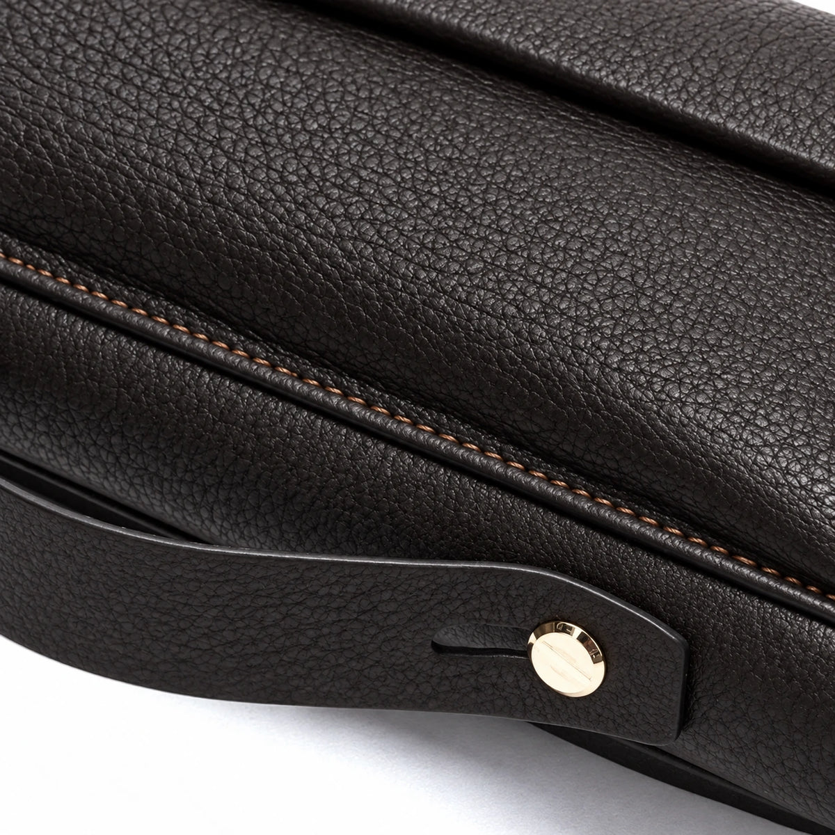 Men’s Leather Clutch Bag - Single Zip Wristlet
