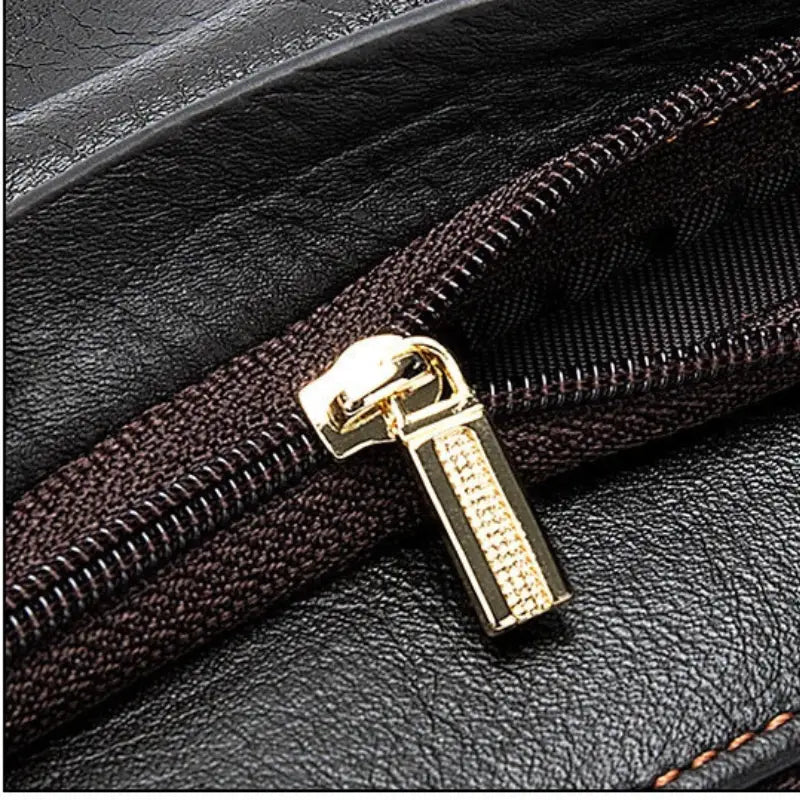 Men’s Leather Zip Wallet – Single or Double Zip Clutch