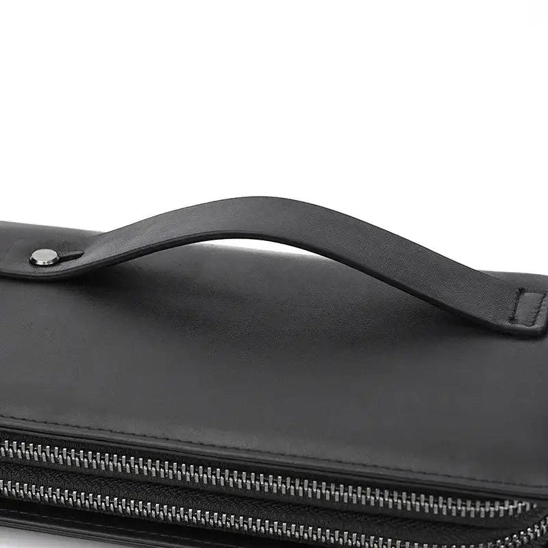 Men’s Leather Zip Wallet – Single or Double Zip Clutch