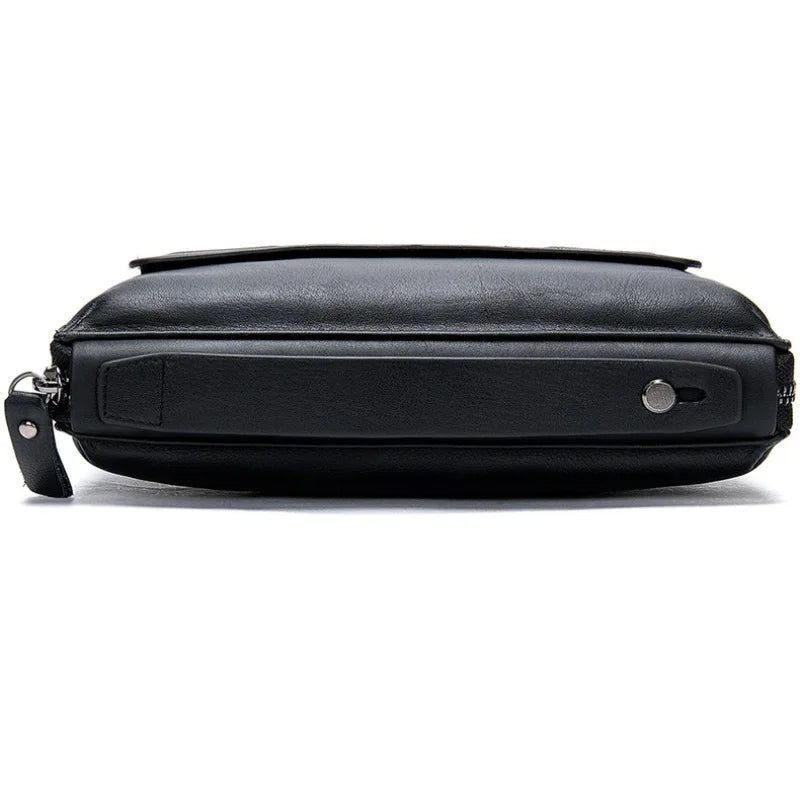 Men’s Leather Zip Wallet – Single or Double Zip Clutch