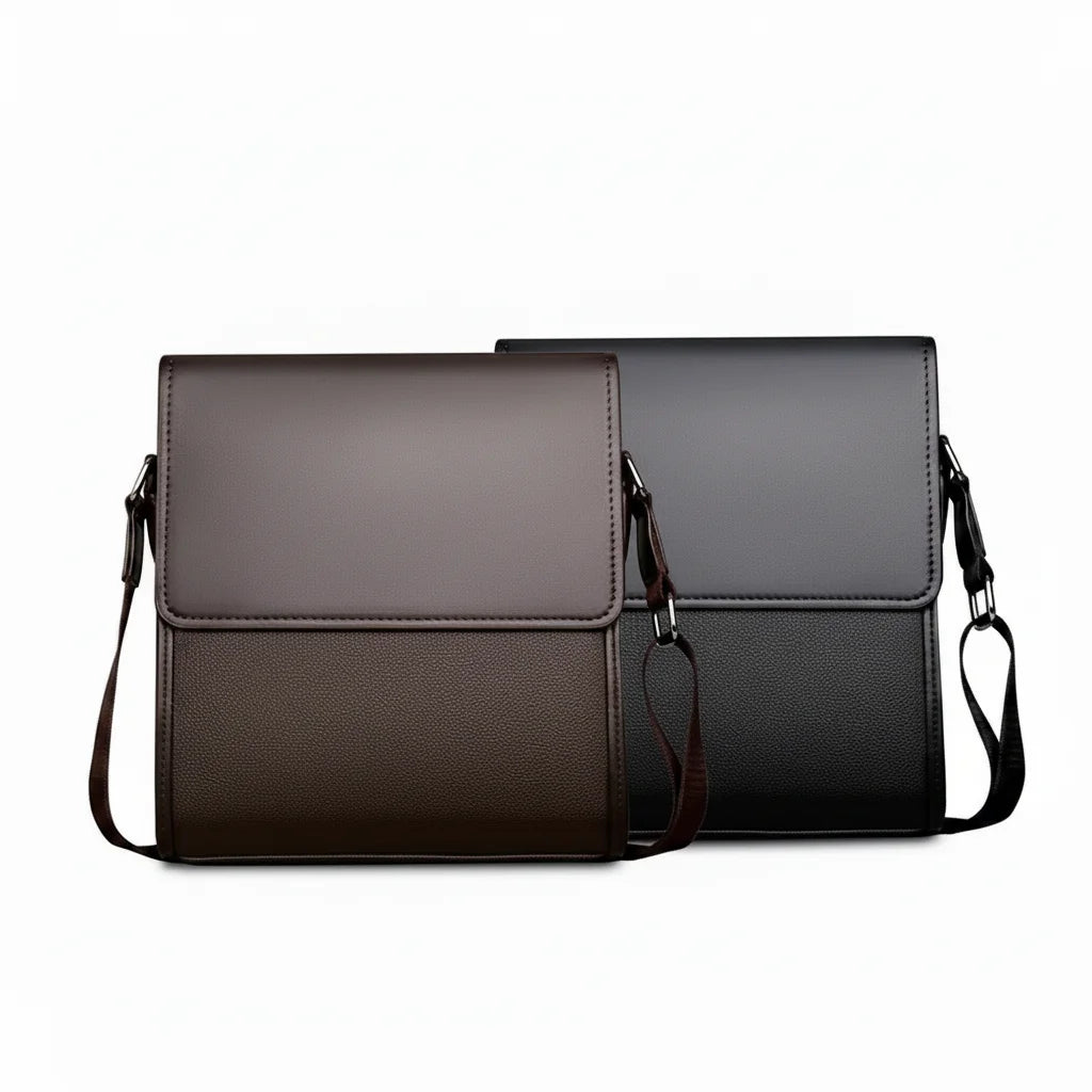 Men’s Messenger Bag - Vertical Organizer Design