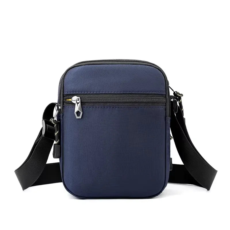 Men’s Nylon Sling Bag - Compact Crossbody Chest Bag